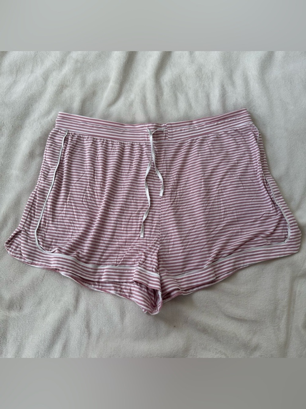 Gap Body Pink & White Stripe PJ Shorts